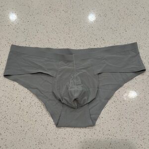 Men’s Seamless Performance Briefs – Gray (L)